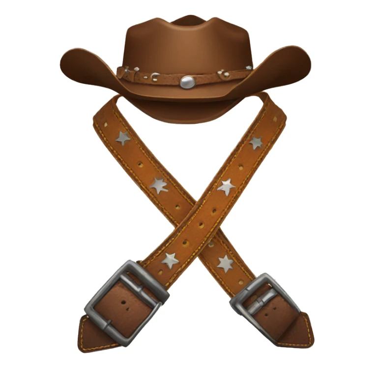 cowboy belt sticker