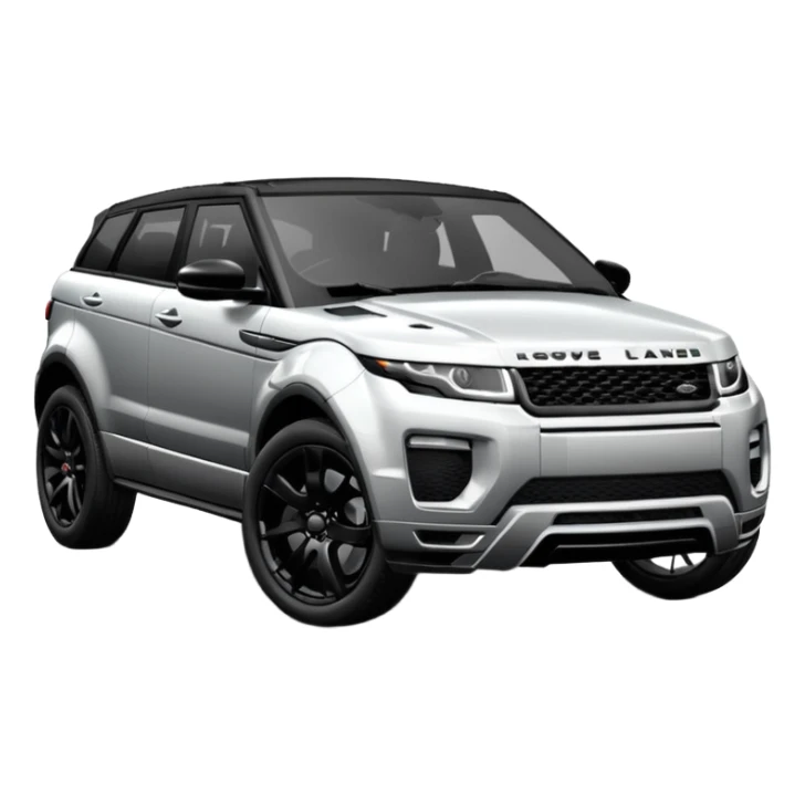 2024 BLACK LandRover evoque with black rims, black trim and black interior  sticker
