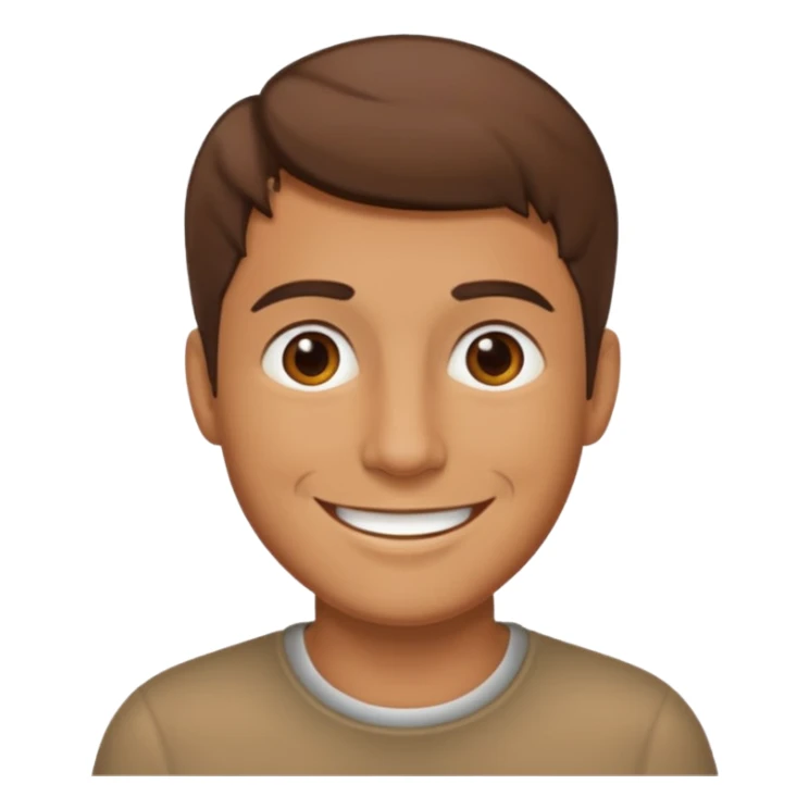 Fat tan man emoji sticker