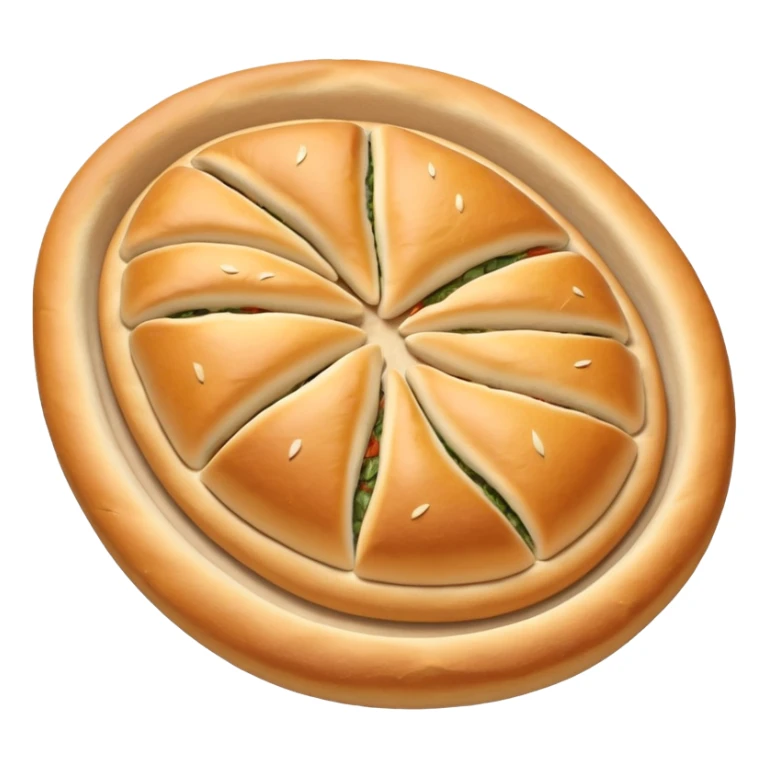 pide bread object icon, oval Turkish pide bread, golden crust, soft baked texture, 3D cartoon, mobile game icon style, centered, clean background, no text, no watermark
 sticker