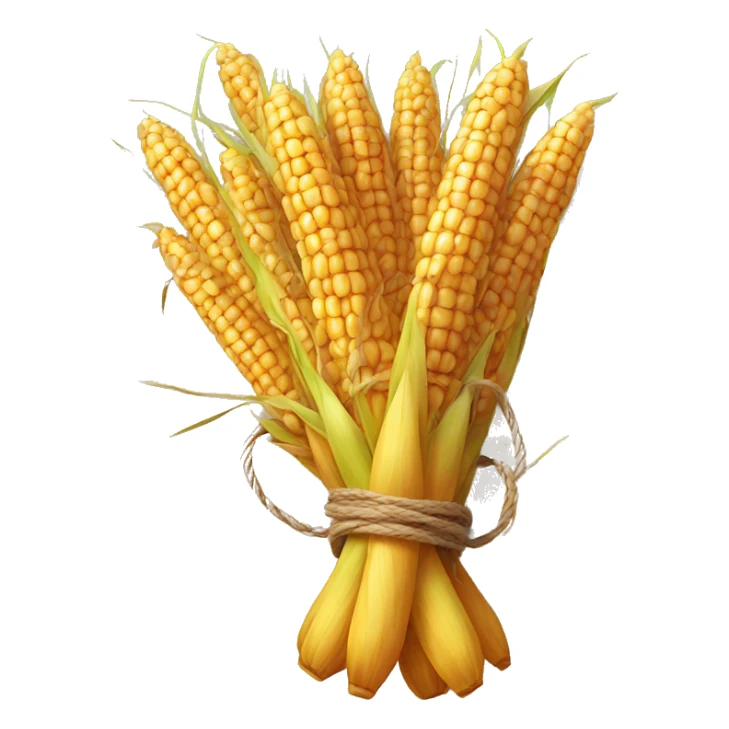 - A bundle of cornstalks tied together with twine, symbolizing harvest. sticker