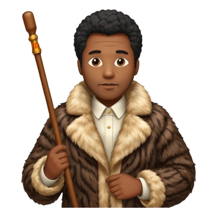 Black guy pimp sticker