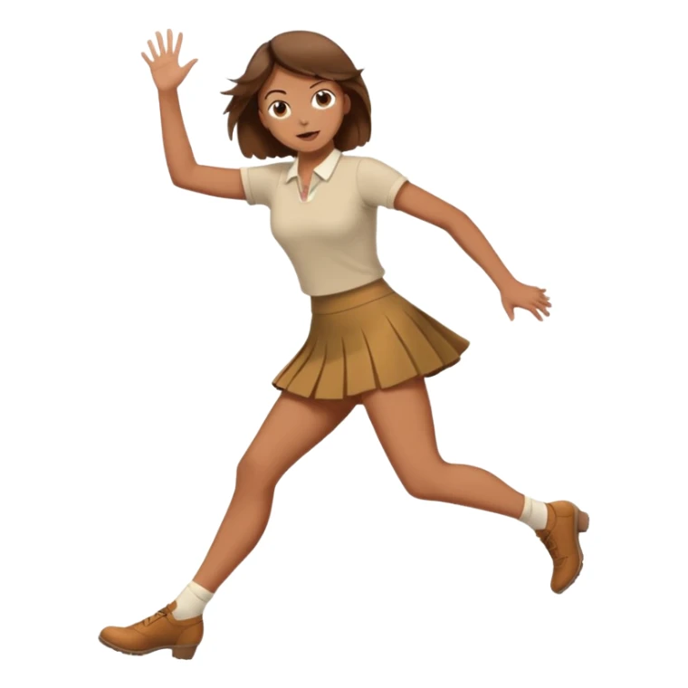 woman hit click high legs sticker