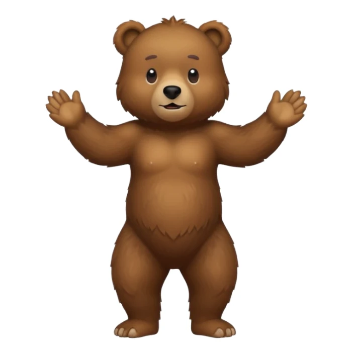 Un oso parado en 2 patas sticker