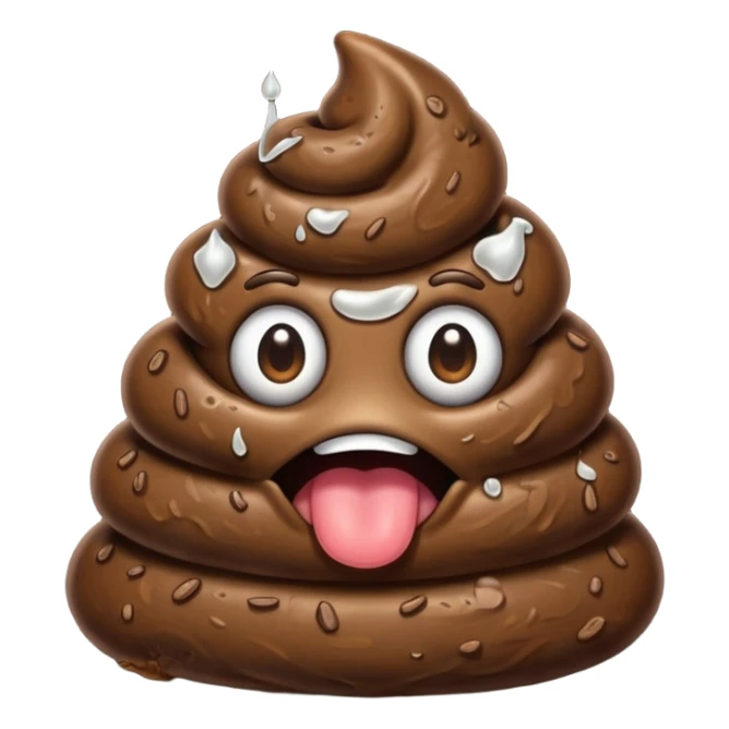 poop with a lot of stinky aura  sticker