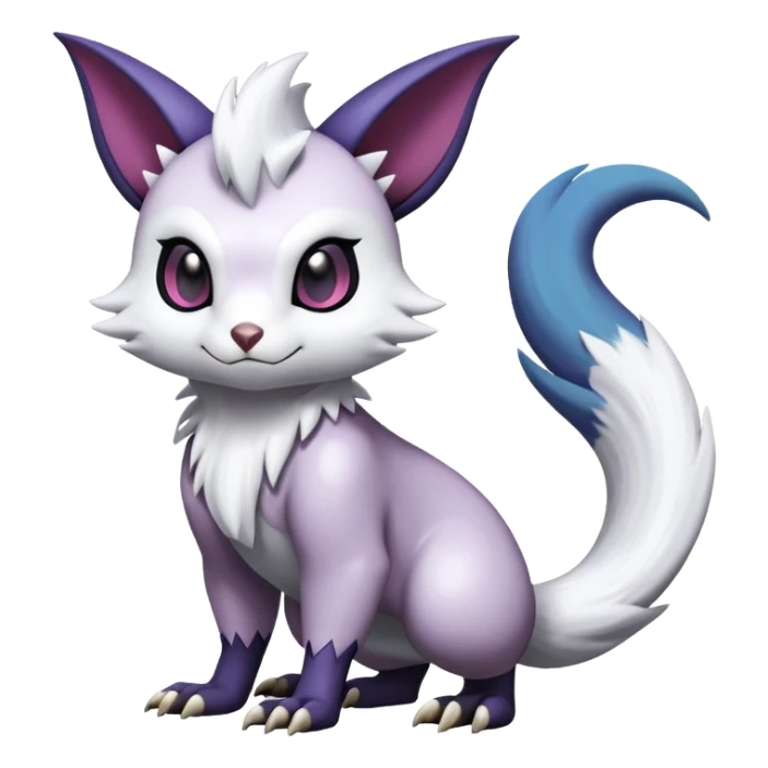 Shiny Dark Furret-Absol-Noibat-Noivern-Hybrid (Full body) sticker