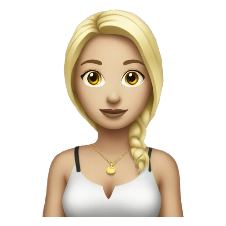 white girl with money sticker