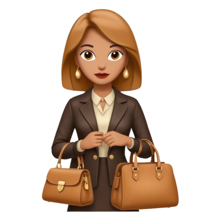 italian fashion with bag sticker