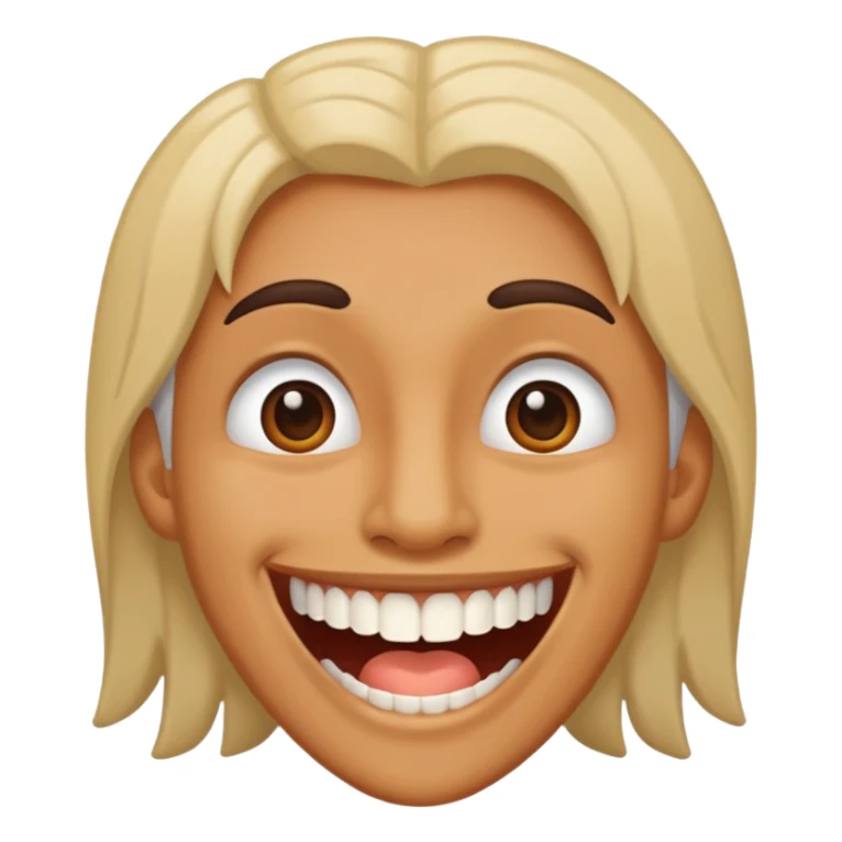 Make the teeth long sticker