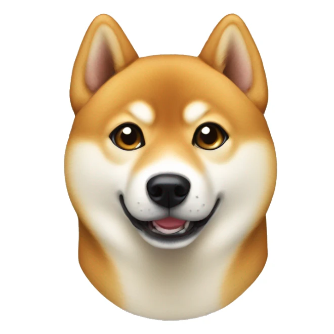 shiba inu indoors looking at viewer no eyebrows sticker
