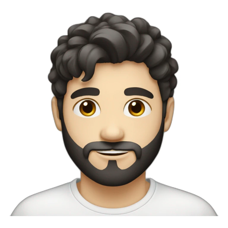 Handsome-white-boy-with-black-hairy-lovely-face sticker