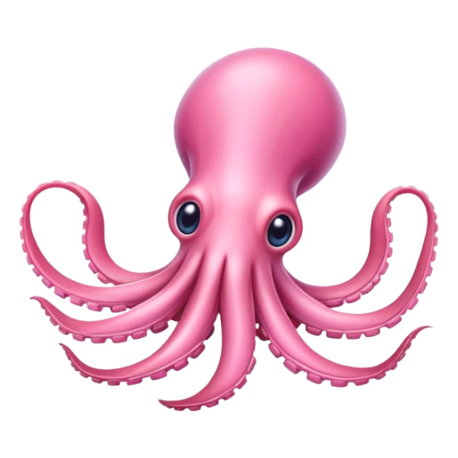 Meet the pink squid and other amazing animals, each with their unique talents and charm sticker