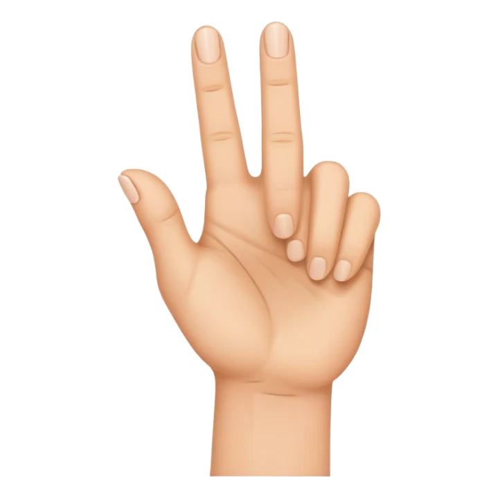 Daumen zwischen Zeigefinger und Mittelfinger  sticker