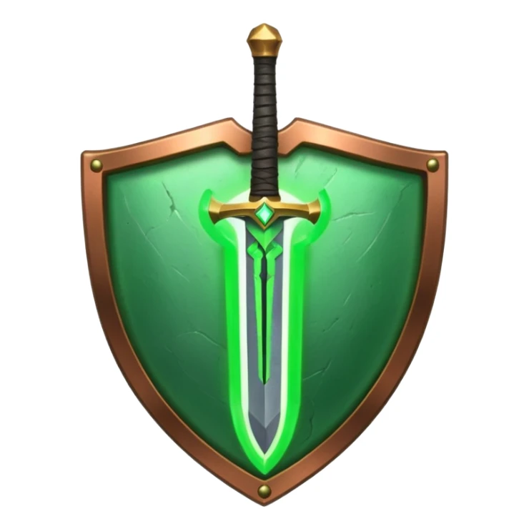 discord emoijis for a sword shield and healing icon in the same styler sticker