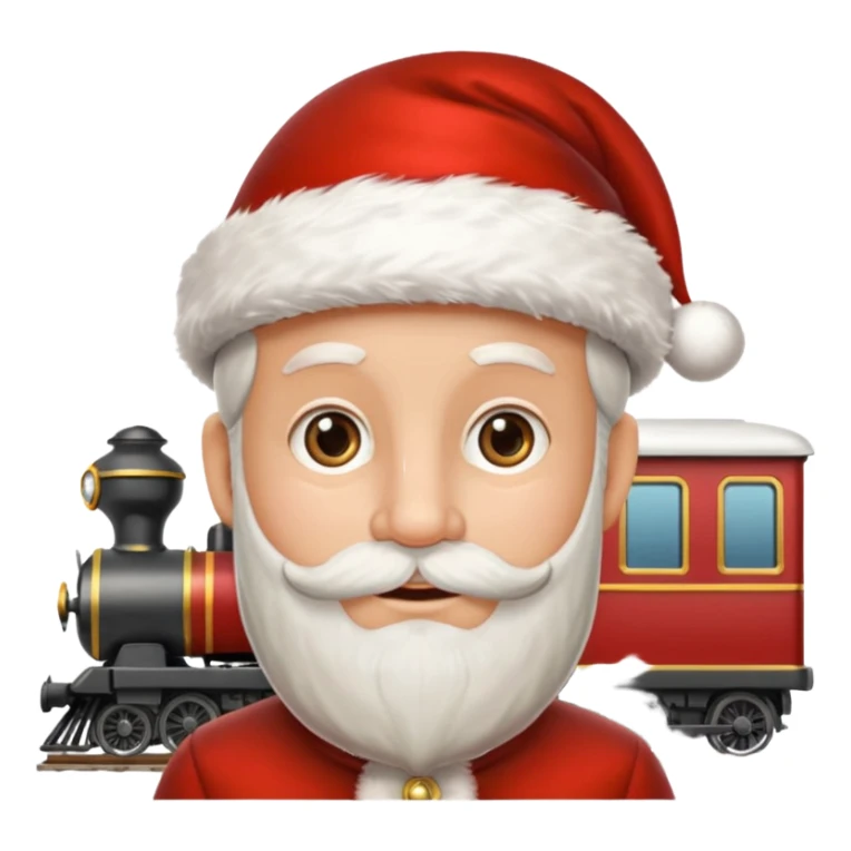 rennas puxando o treno do papai noel  sticker