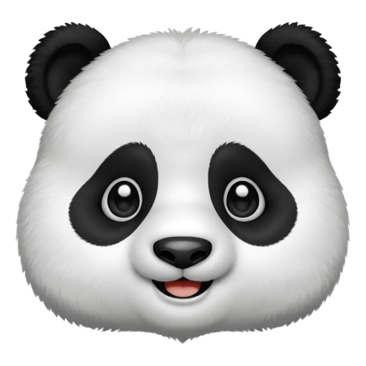 Cute innocent look of a panda sticker