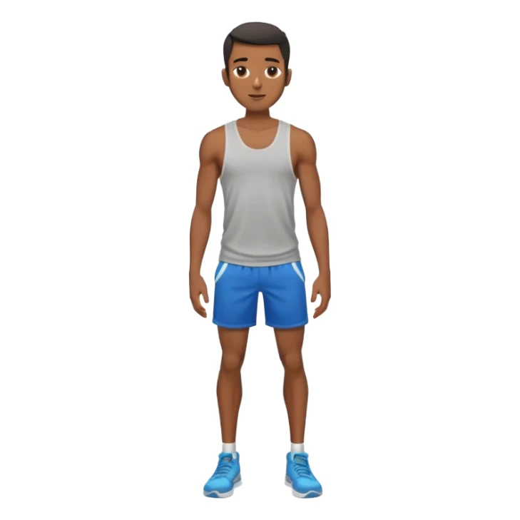 Skinny black man with gyatt full body sticker