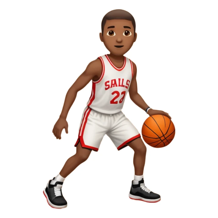 black man half splits on a BB Court sticker