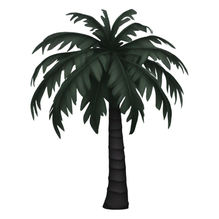 Black palm sticker