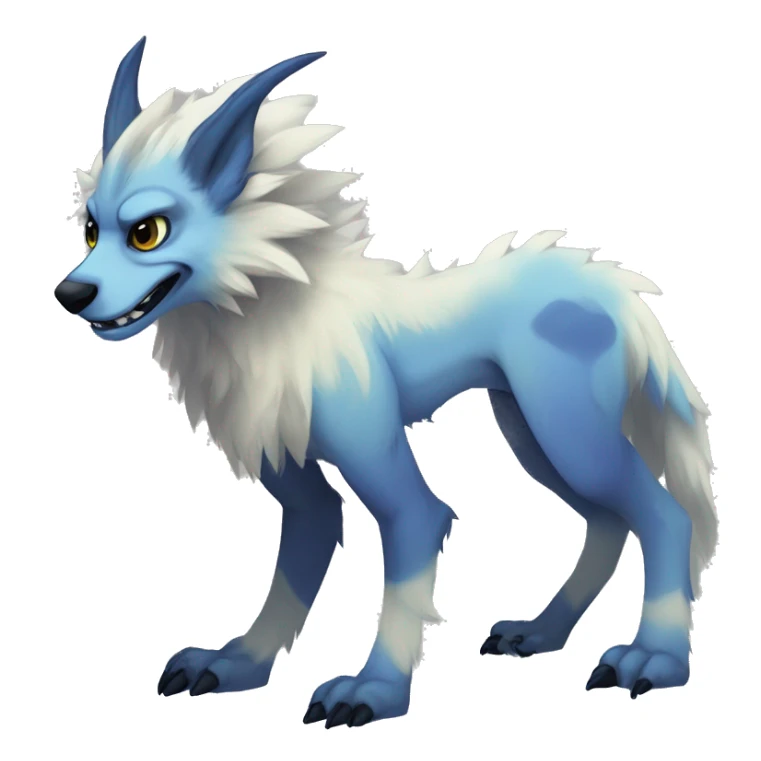 Cute Protogen-vernid-sergal-wickerbeast-fantasy-animal-fursona griffsnuff & LiLaiRa & Falvie full body sticker