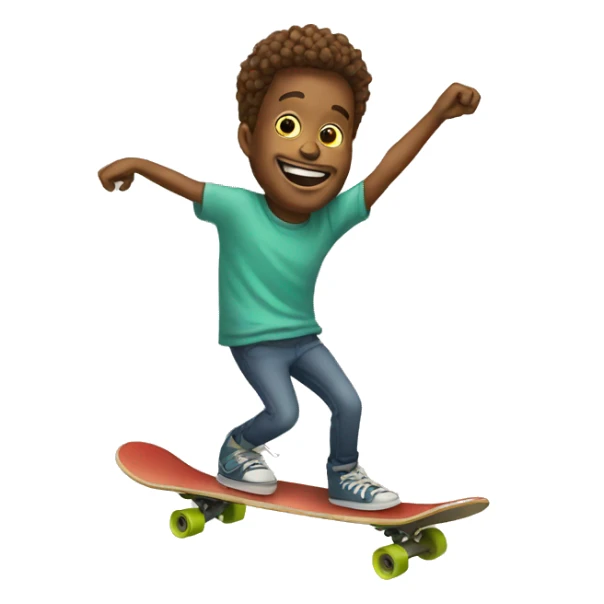 on a skateboard sticker