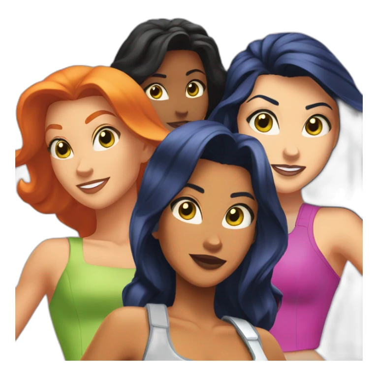 totally spies three girls sticker
