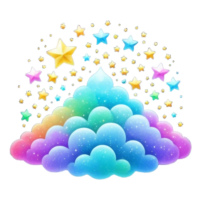 tiny sparkling glitter dust scattered in the air, shining brightly, floating and spreading. Glossy, smooth, soft shadows, white background.



 sticker