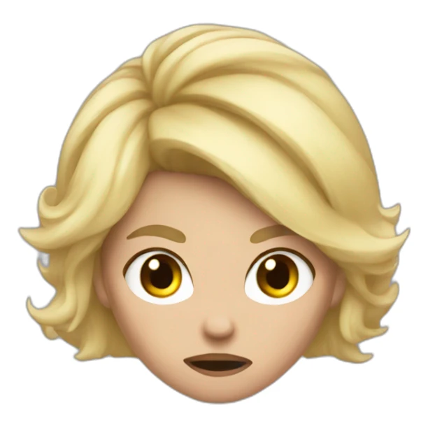 very very angry mother blond hair sticker