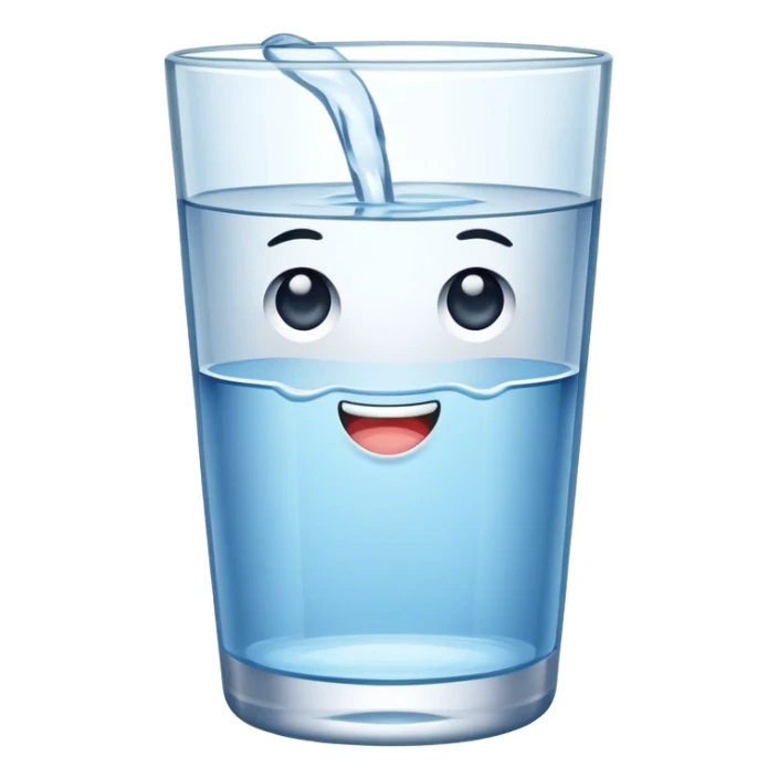 glass of water sticker