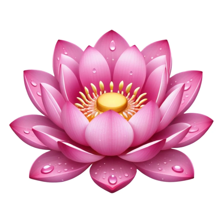 lotus flower with sparkles sticker