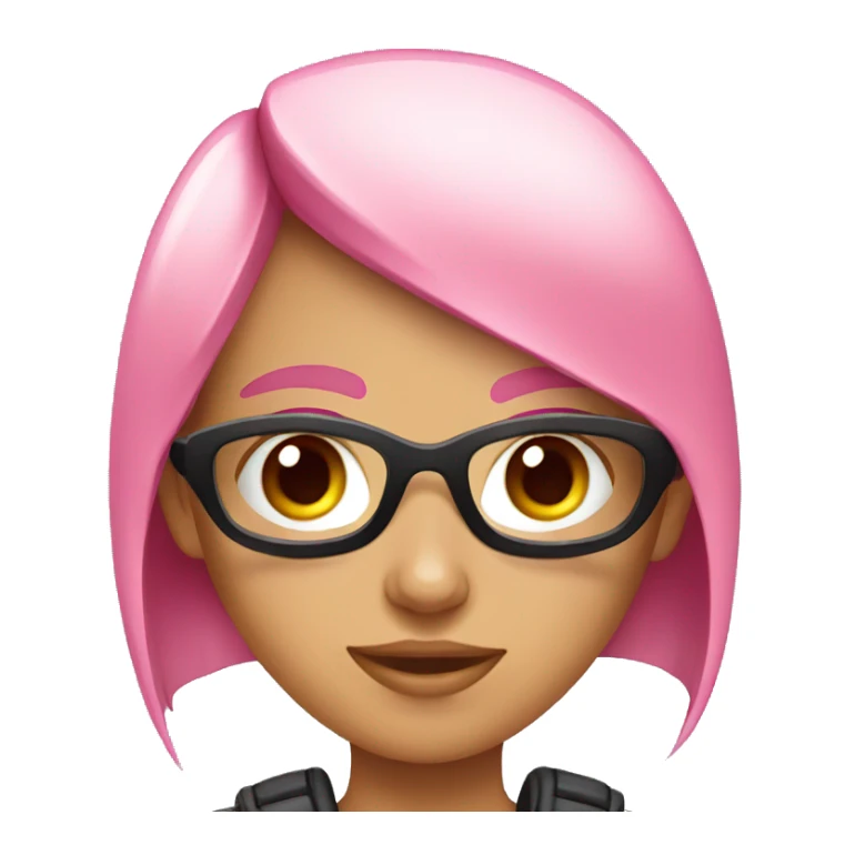 Girl gamer with pink eyes sticker