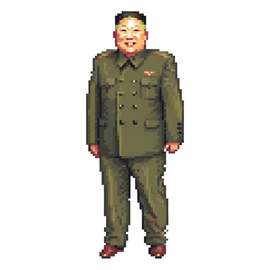 skinny smiling Kim Jong Un, alternate pose sticker