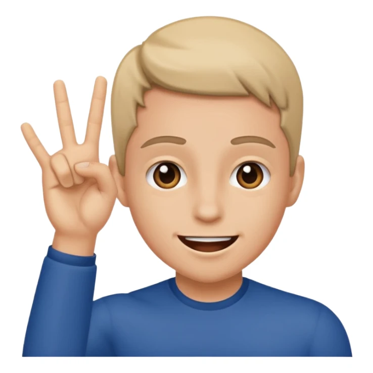 😆excited face like this with a hand next to it that is flexed towards the face sticker