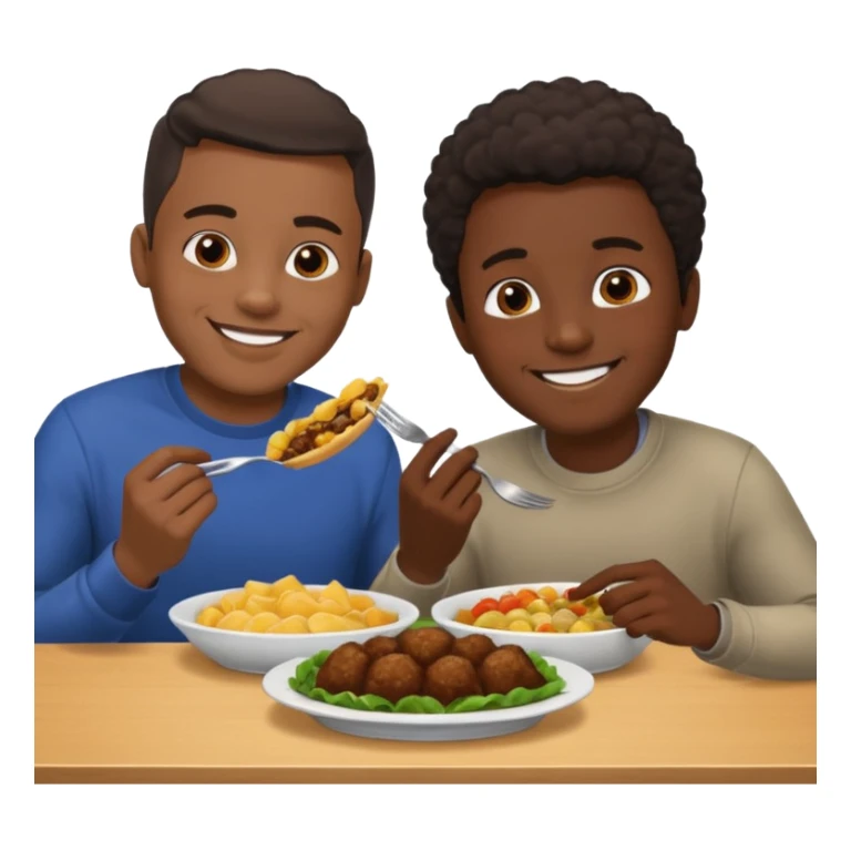Black guy eating Black guy eating food sticker