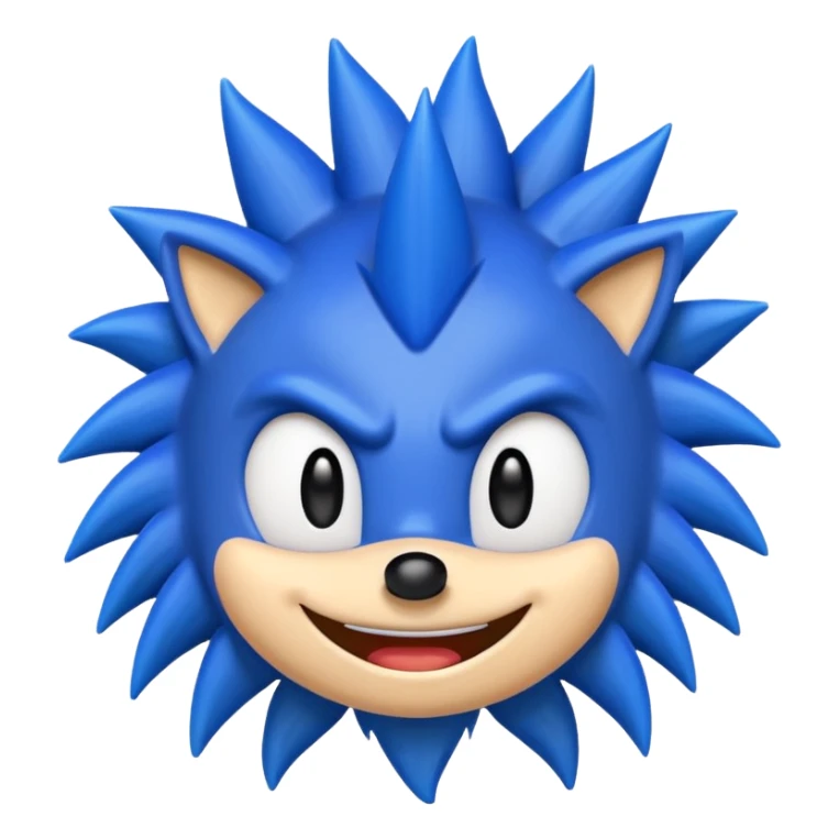 Sonic emoji well made like the original one without any mistakes sticker