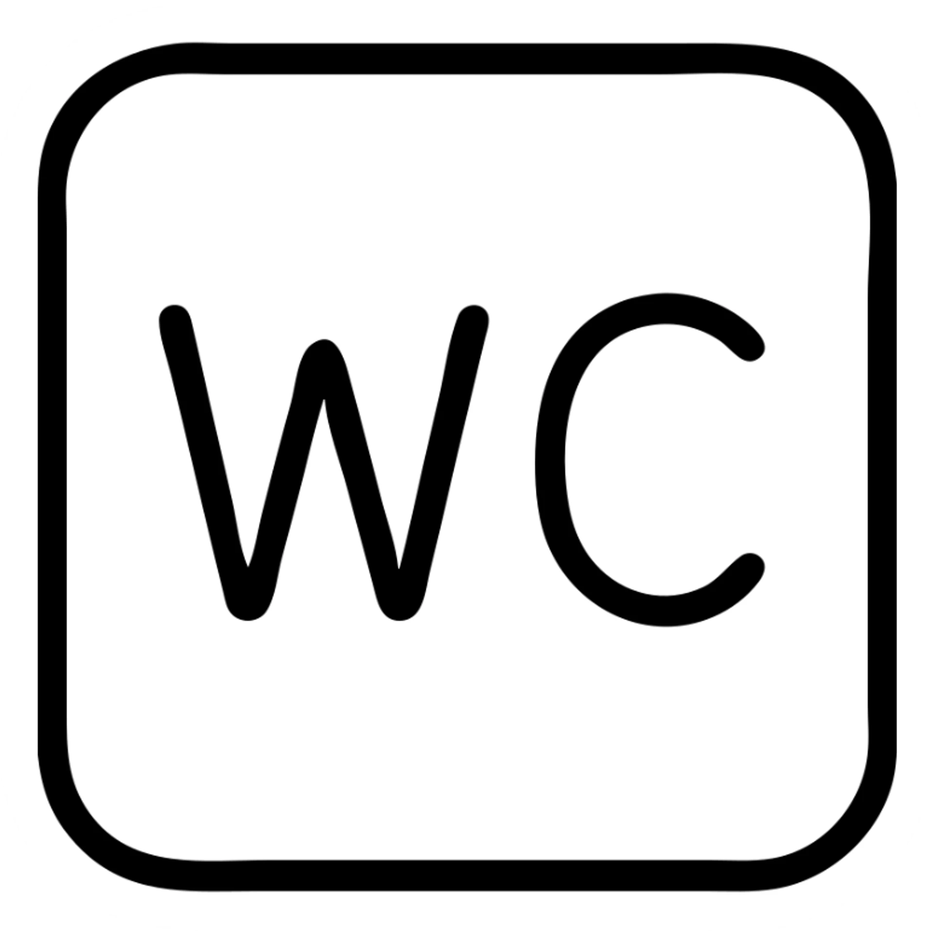 wc sign sticker