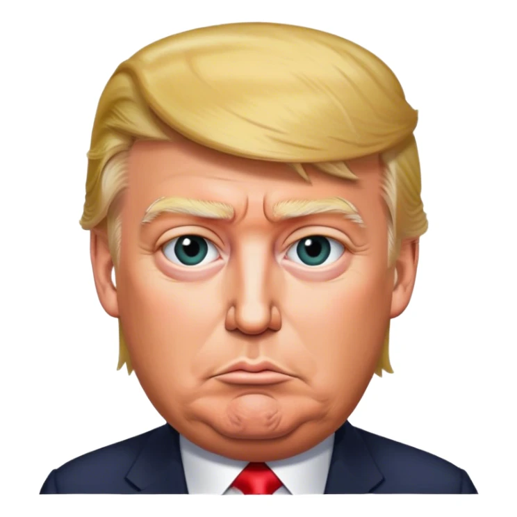 Donald trump photorealistic  sticker