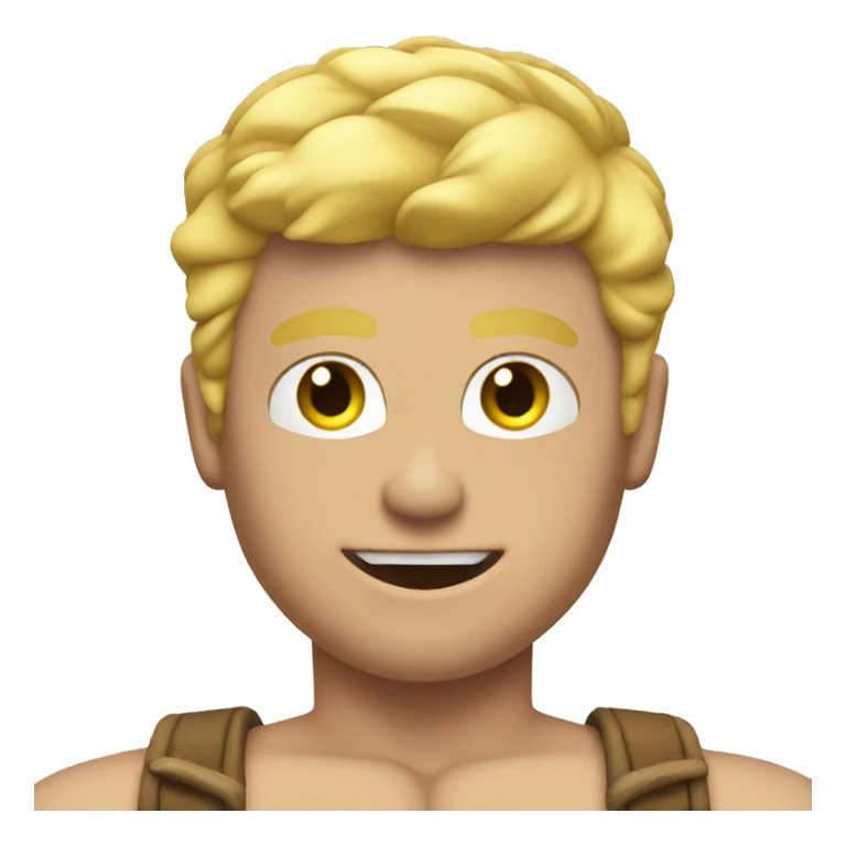 blonde muscular gay guy sticker