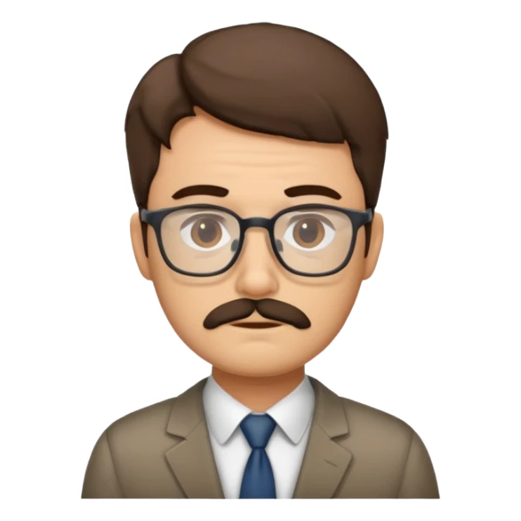 The tired face of an office worker sticker