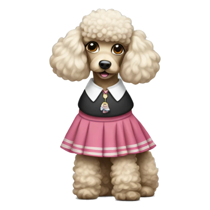 Poodle In A Skirt  sticker