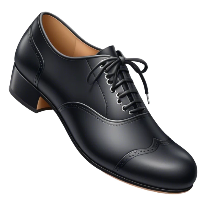 Black Oxford style tap shoes sticker