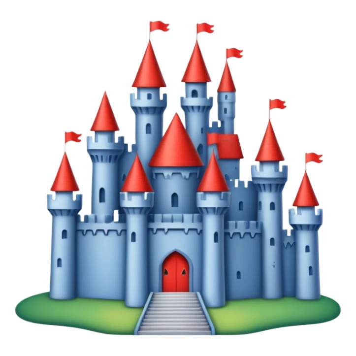 castle made off playing cards sticker
