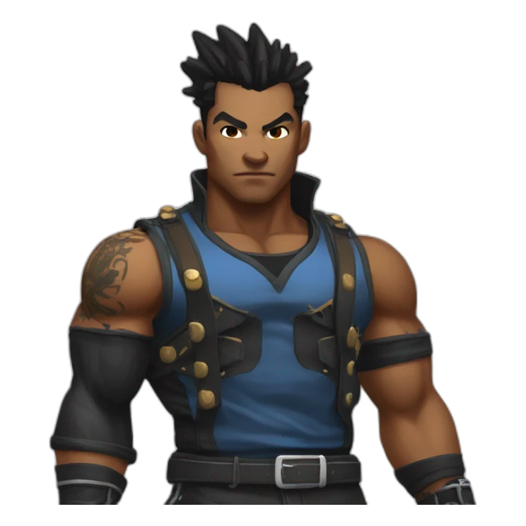 Punk victor woodley street fighter player sticker