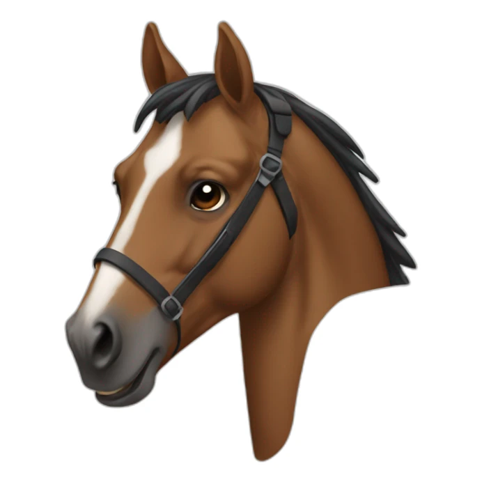Horse morphed gunny sticker