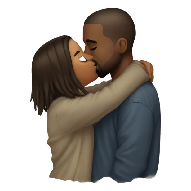 kanye west kissing kanye west sticker