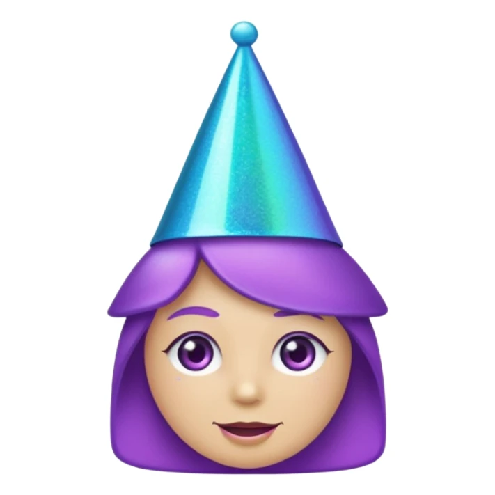 glitter purple and cian pin office sticker