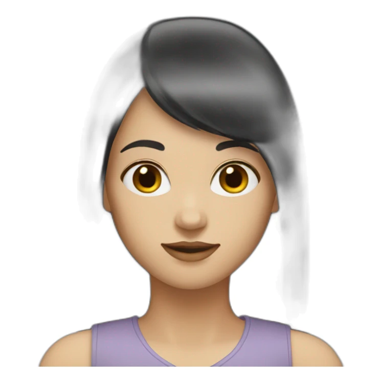 white-woman-with-long-black-hair-and-straight-bangs sticker