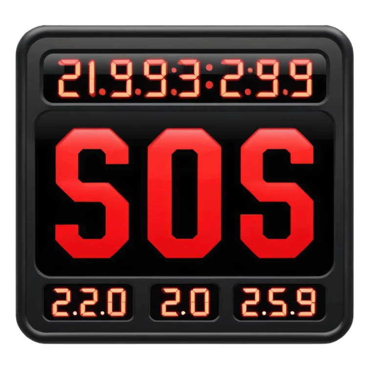 Bedieningspaneel scorebord basketbal sticker