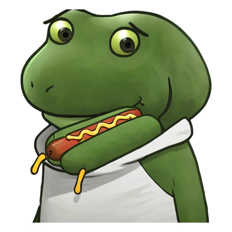 Hot dog in a hoodie  sticker