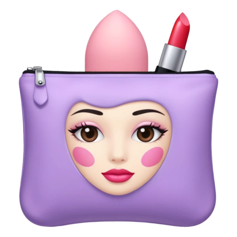 cosmetic in a lavender bag sticker